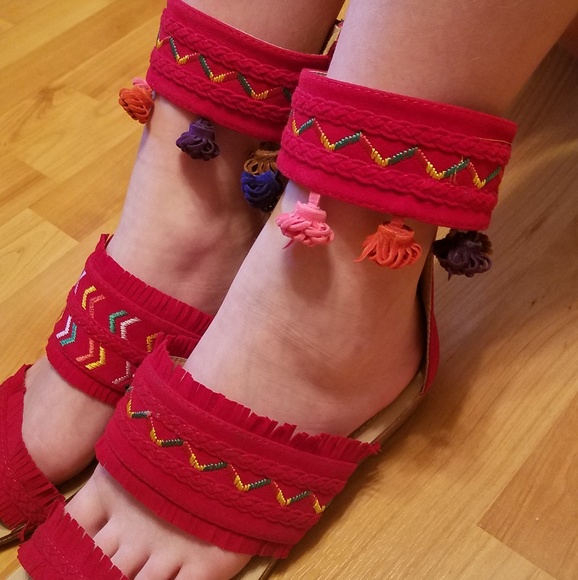 CHASE AND CHLOE | cayne high top geo sandal - Picture 5 of 5